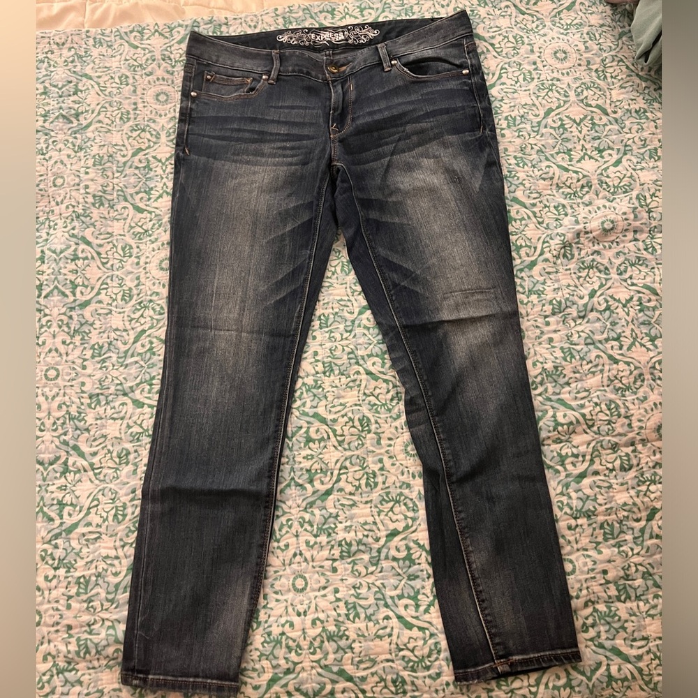 Express Dark Blue Jean Leggings